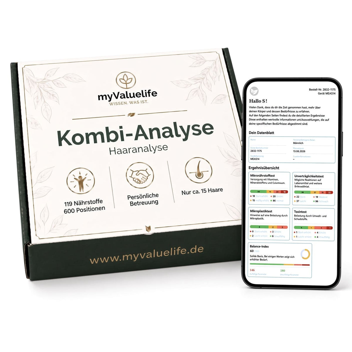 Kombi-Haaranalyse – Mikronährstoffe & Unverträglichkeiten
